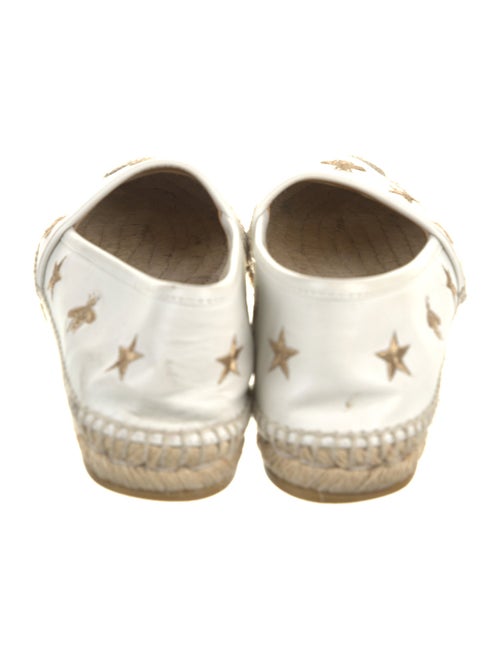 Gucci Bee Accent Leather Espadrilles