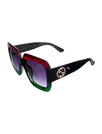 Gucci Interlocking G Logo Square Sunglasses