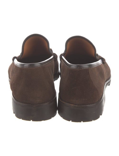 Gucci Horsebit Accent Suede Loafers