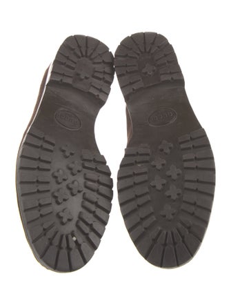 Gucci Horsebit Accent Suede Loafers