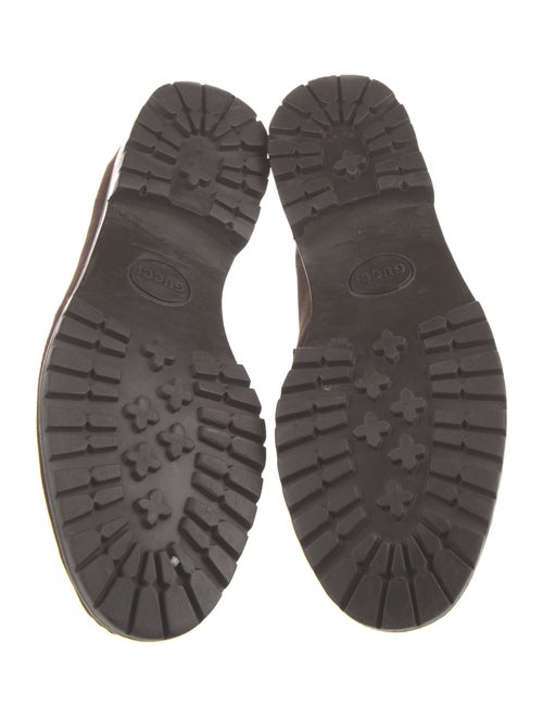 Gucci Horsebit Accent Suede Loafers