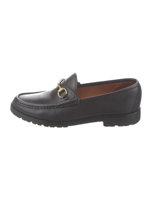 Gucci Horsebit Accent Leather Loafers