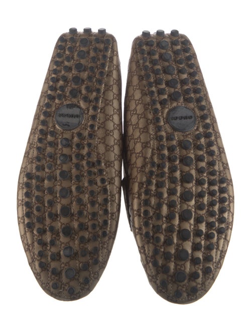 Gucci Microguccissima Pattern Embossed Leather Loafers