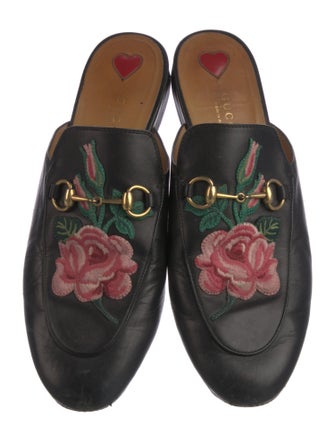 Gucci 1955 Horsebit Accent Leather Mules
