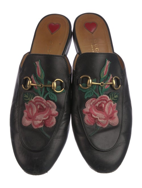 Gucci 1955 Horsebit Accent Leather Mules