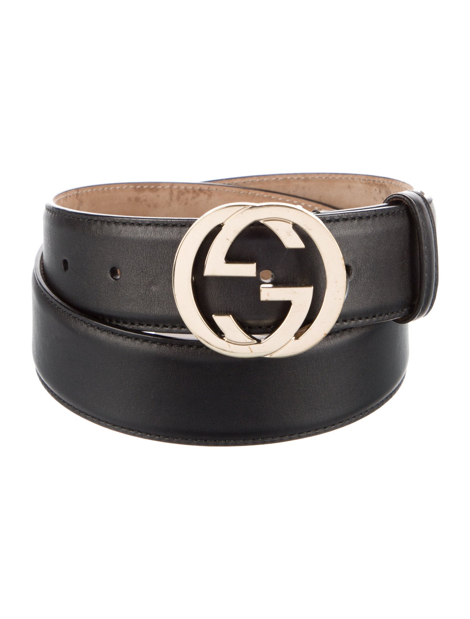 Gucci Interlocking G Logo Leather Belt