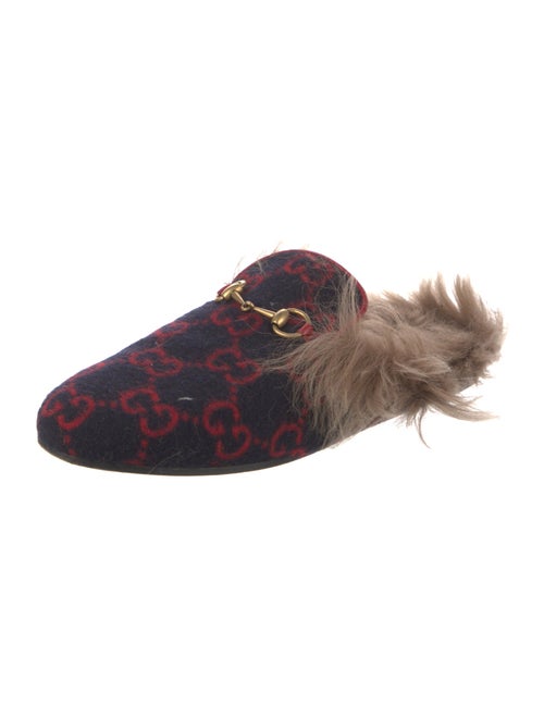 Gucci GG Logo Wool Mules