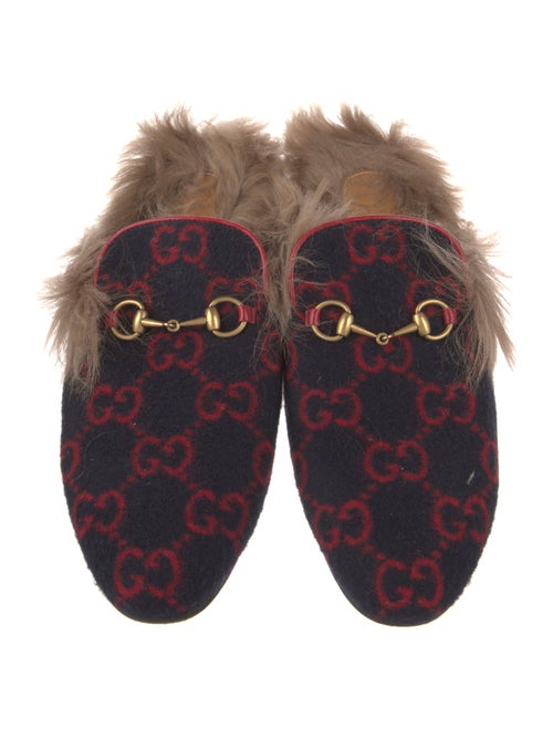 Gucci GG Logo Wool Mules