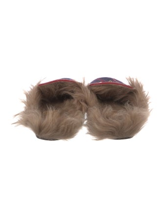 Gucci GG Logo Wool Mules