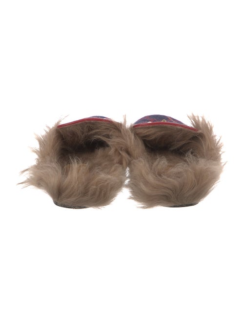 Gucci GG Logo Wool Mules