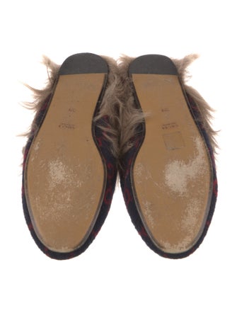 Gucci GG Logo Wool Mules