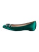 Gucci Dionysus Accent Satin Flats