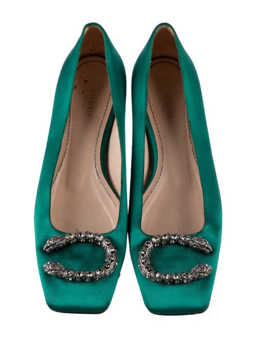 Gucci Dionysus Accent Satin Flats