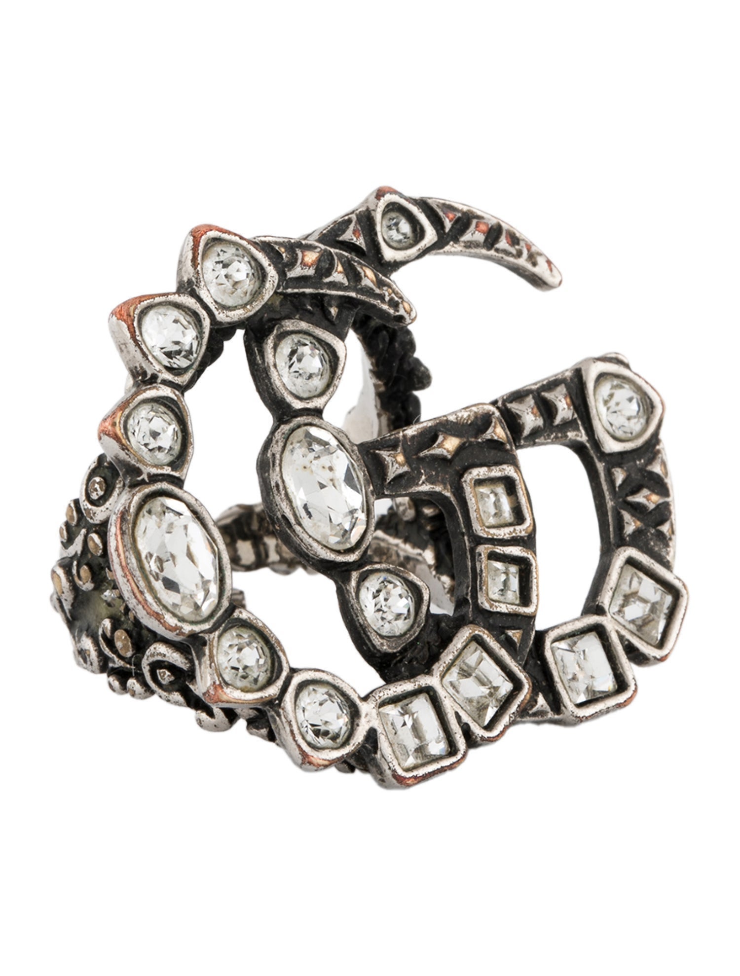 Gucci Crystal Cocktail Ring