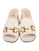 Gucci Horsebit Accent Leather Slides