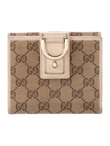 Gucci Wallets GG Canvas Compact Wallet