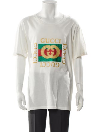 Gucci Web Accent Scoop Neck T-Shirt