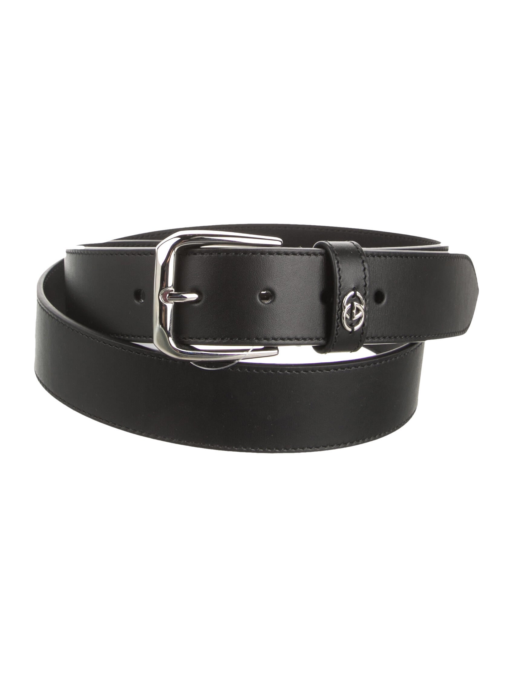 Gucci Interlocking G Logo Leather Belt