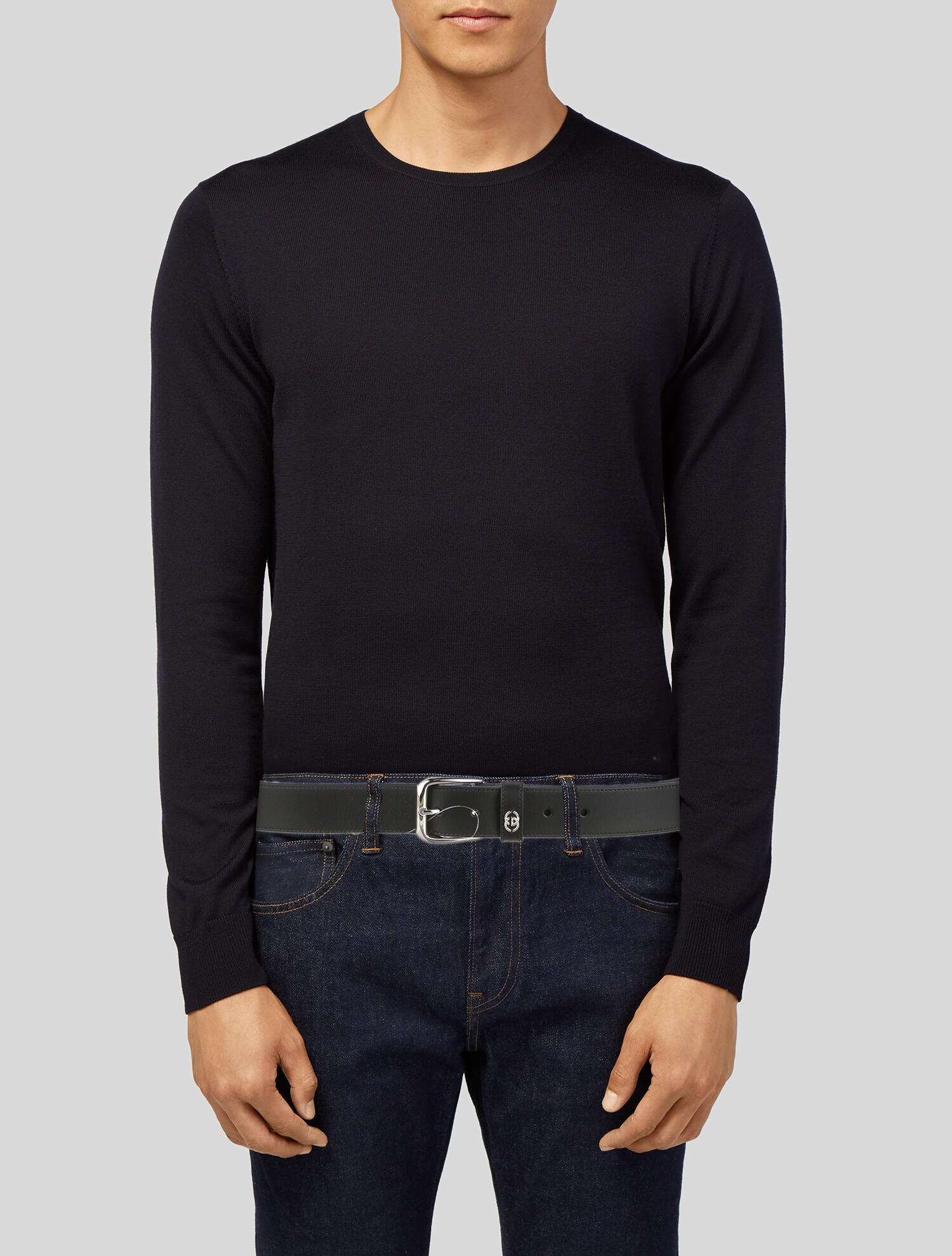 Gucci Interlocking G Logo Leather Belt