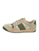 Gucci Web Accent Leather Sneakers