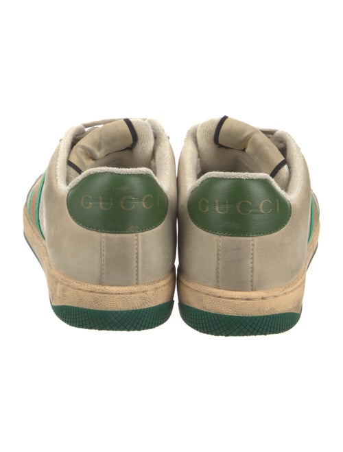Gucci Web Accent Leather Sneakers