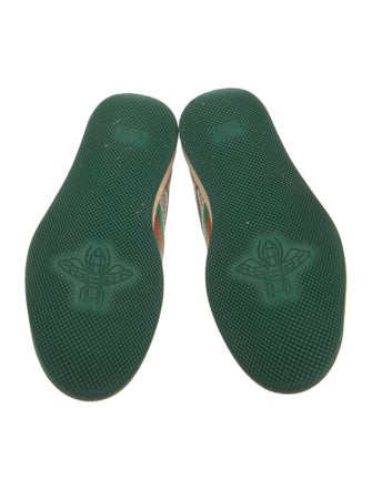 Gucci Web Accent Leather Sneakers