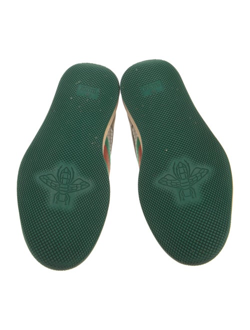 Gucci Web Accent Leather Sneakers