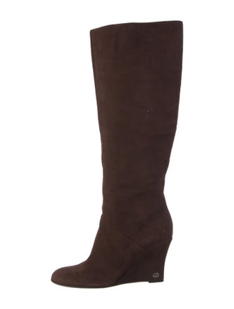 Gucci Interlocking G Logo Suede Boots