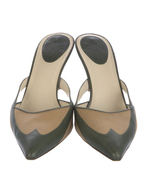 Gucci Canvas Printed Mules