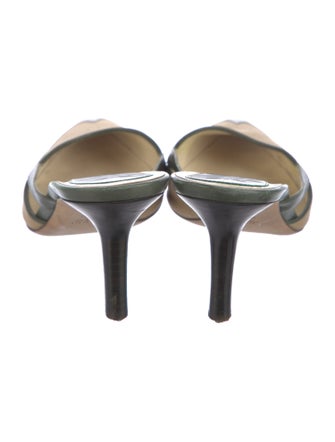 Gucci Canvas Printed Mules