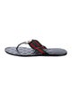 Gucci Web Accent Flip Flops