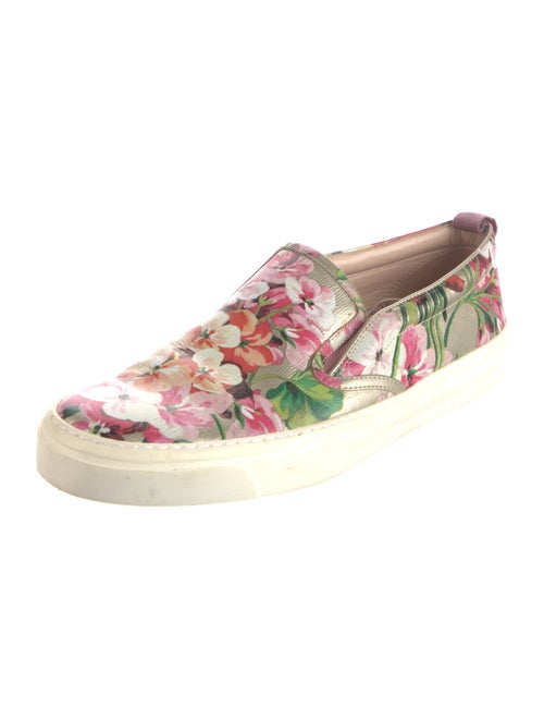 Gucci Blooms Print Leather Sneakers