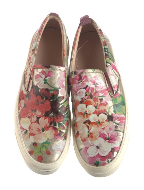 Gucci Blooms Print Leather Sneakers