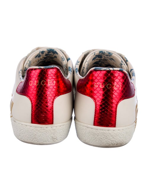 Gucci Web Accent Leather Sneakers