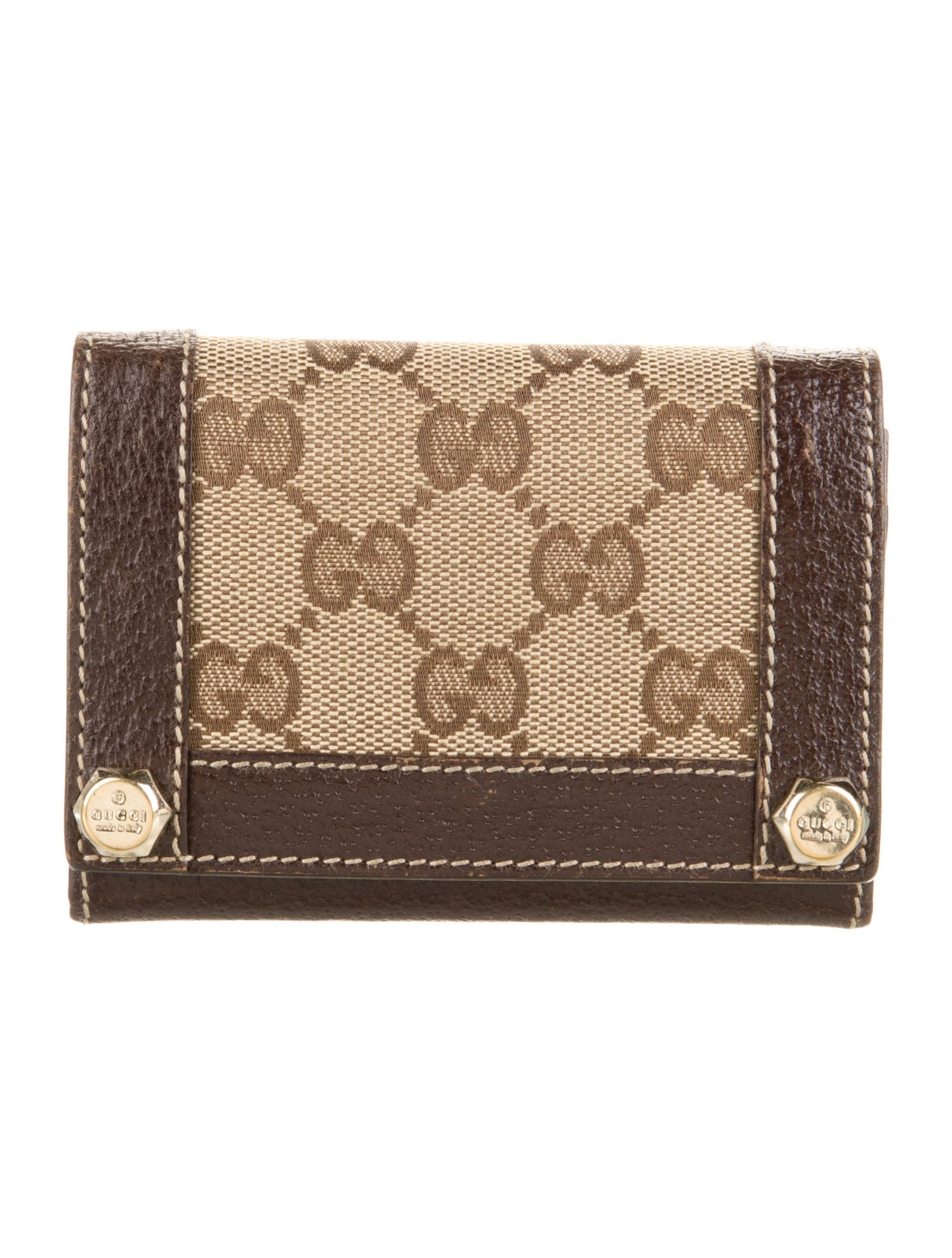 Gucci Card Case GG Canvas Wallet