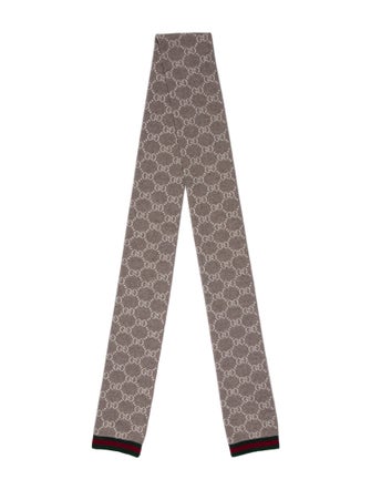 Gucci Wool GG Logo Scarf
