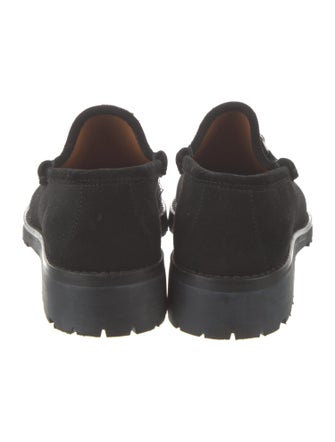 Gucci Horsebit Accent Suede Loafers