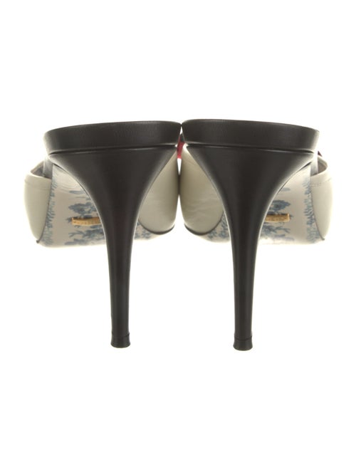 Gucci Web Accent Leather Mules