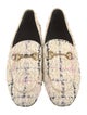 Gucci Tweed Animal Print Loafers