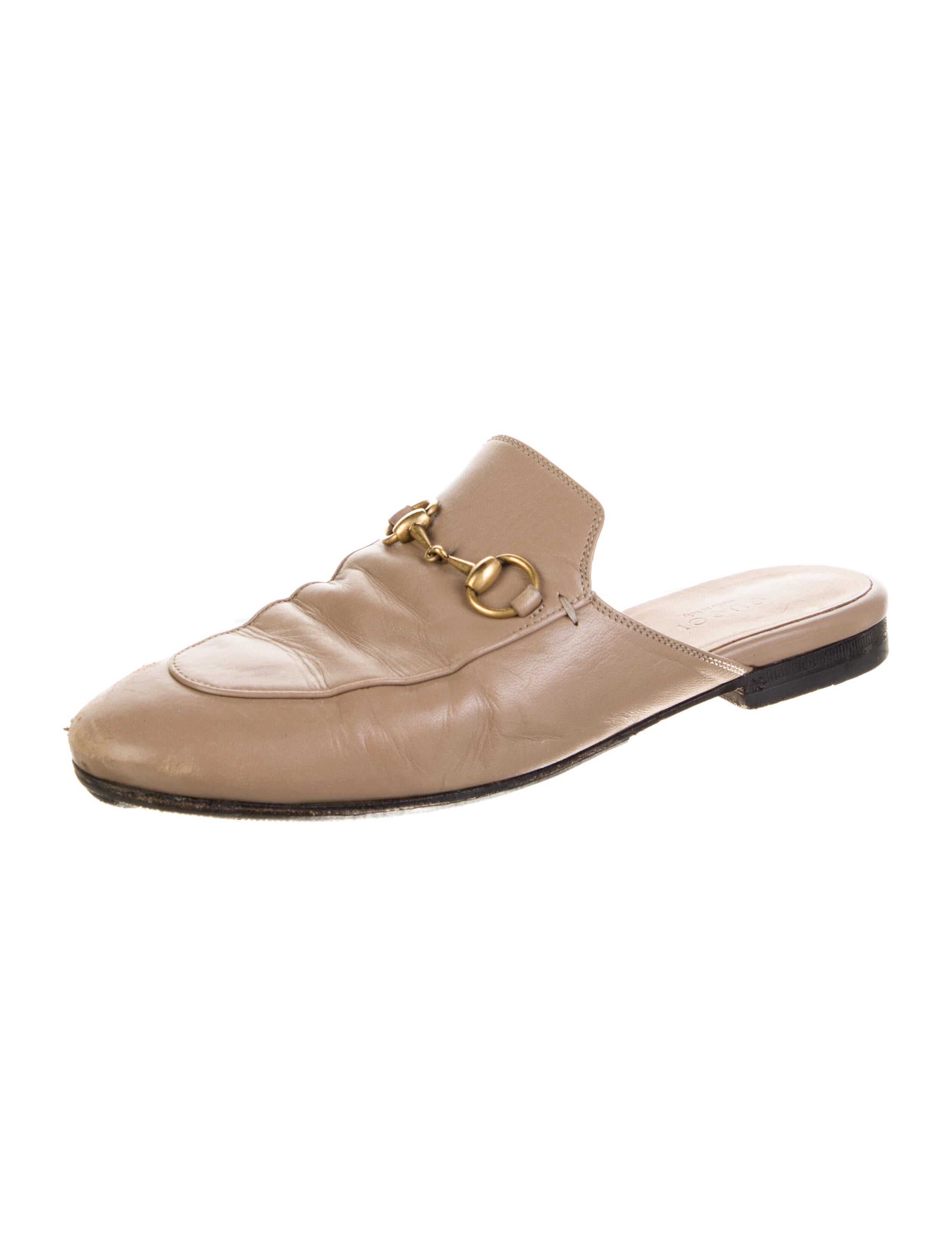 Gucci Horsebit Accent Leather Mules