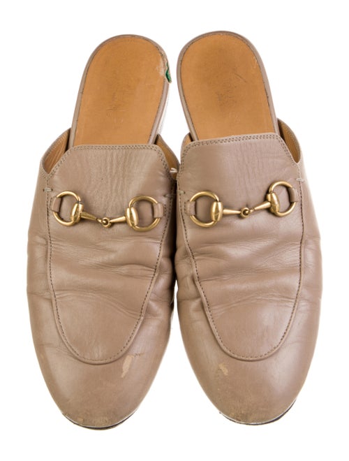 Gucci Horsebit Accent Leather Mules