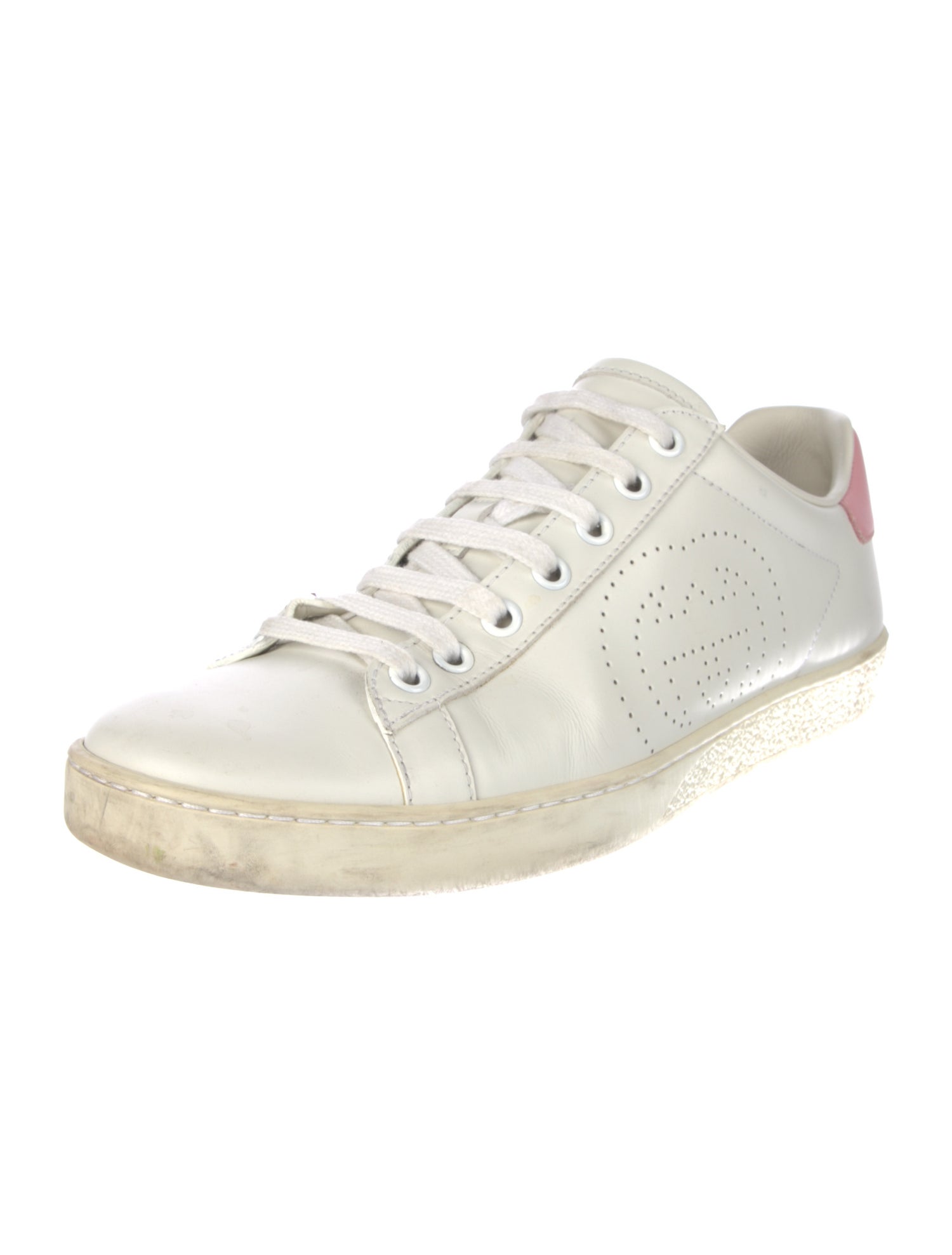 Gucci Interlocking G Logo Leather Sneakers