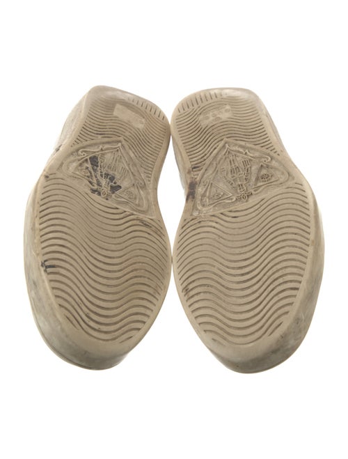 Gucci Web Accent Leather Sneakers