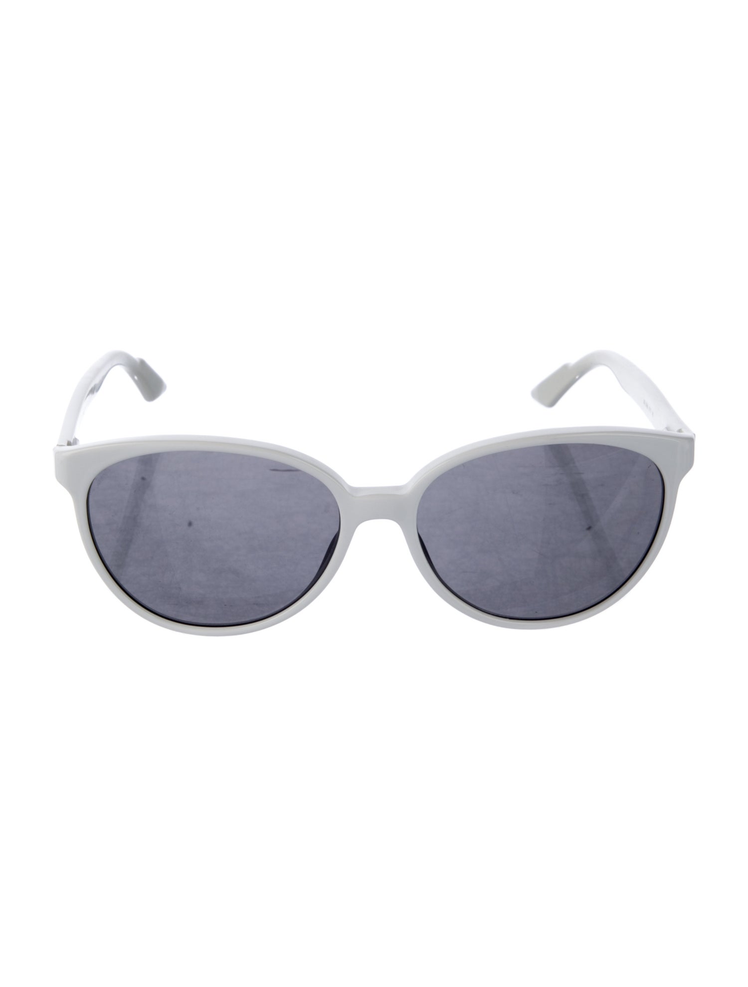 Gucci Web Accent Round Sunglasses