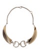 Gucci Horn Horsebit Collar Necklace