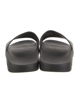 Gucci Microguccissima Pattern Leather Slides