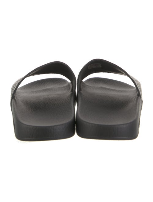 Gucci Microguccissima Pattern Leather Slides