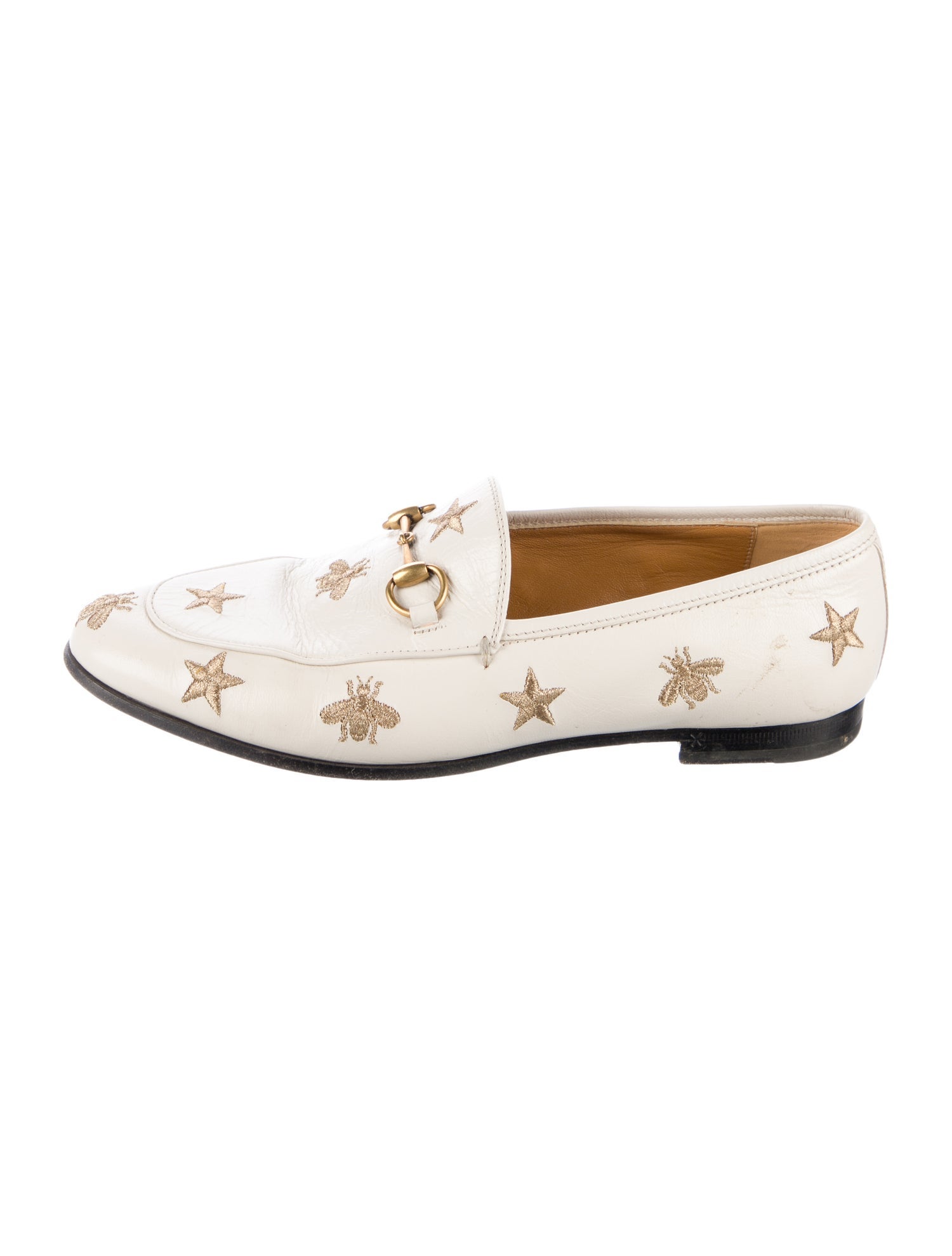 Gucci Horsebit Accent Leather Loafers