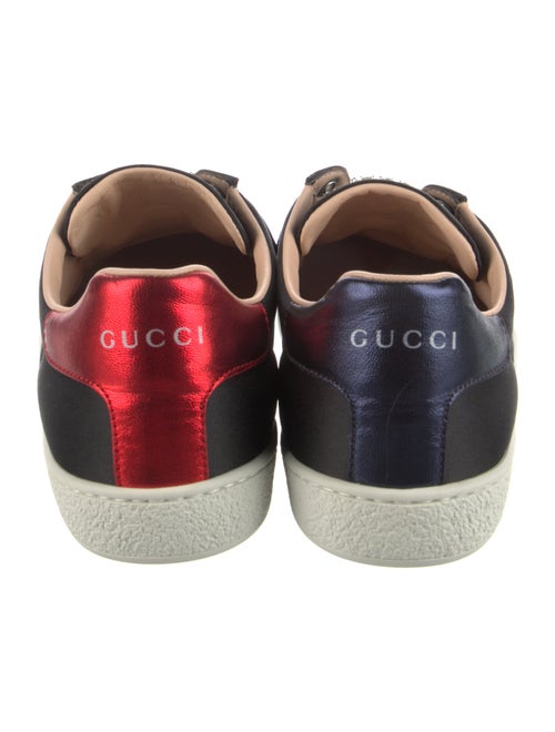 Gucci Sylvie Web Accent Satin Sneakers