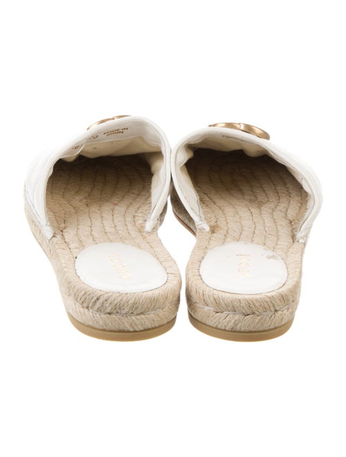 Gucci Double G Logo Leather Espadrilles